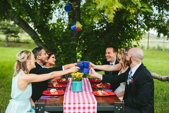 A whimsical and fun retro summer camp styled shoot with a picnic and primary colors by KMitiska Photography