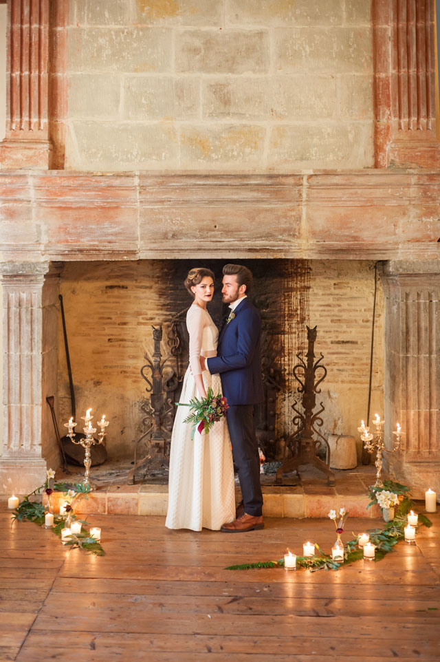 A mysterious and luxurious wedding inspiration at Chateau la Commanderie in the countryside of the South of France by L.A. Belle France photographie