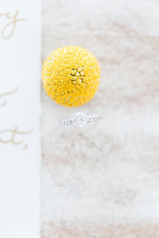 A cheerful, sunny yellow wedding styled shoot that inspires couples to plan a surprise wedding by Lauren Dobish Photography and Katydyd Events