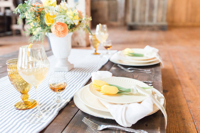 A cheerful, sunny yellow wedding styled shoot that inspires couples to plan a surprise wedding by Lauren Dobish Photography and Katydyd Events