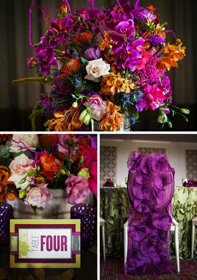 Radiant Orchid and Emerald Wedding Inspiration by Limelight Photography