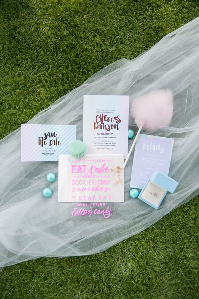 Let Them Eat Cake, a whimsical and pastel dessert filled wedding styled shoot by Linger Photography