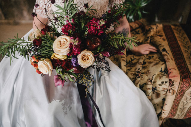 A lavish and painterly Vermeer's Window wedding inspiration shoot by Made to Be Mine