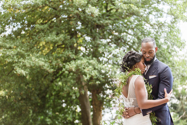 A quiet and intimate garden elopement inspiration shoot in Washington D.C. by Mecca Gamble Photography