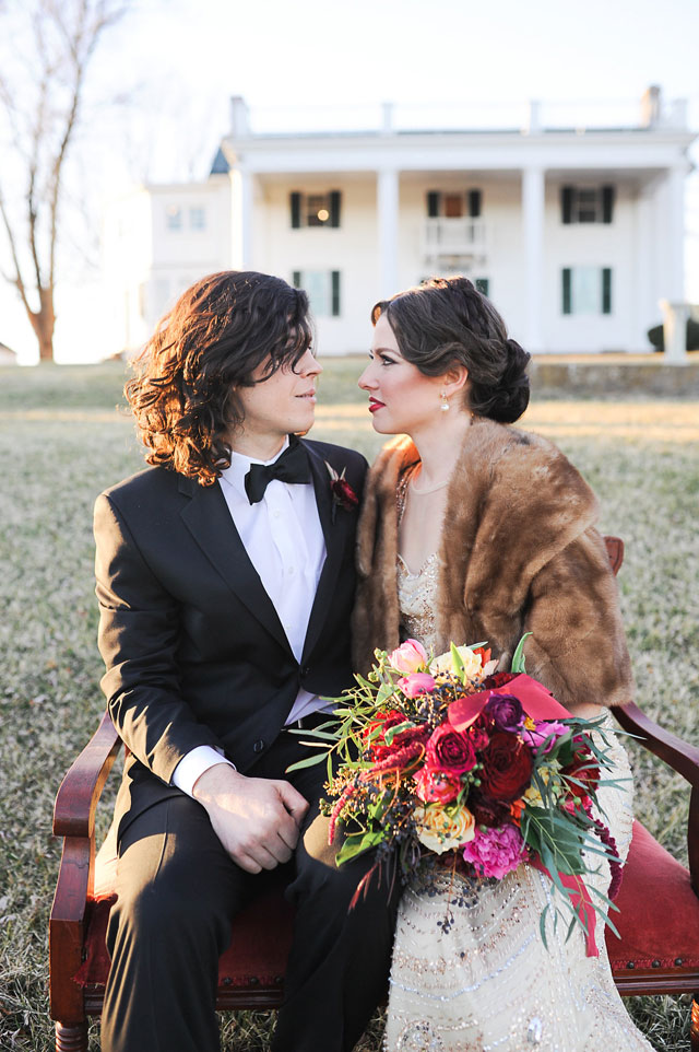 A romantic and lush marsala winter wedding styled shoot in Virginia | Megan Noonan Photography: http://www.megannoonan.com