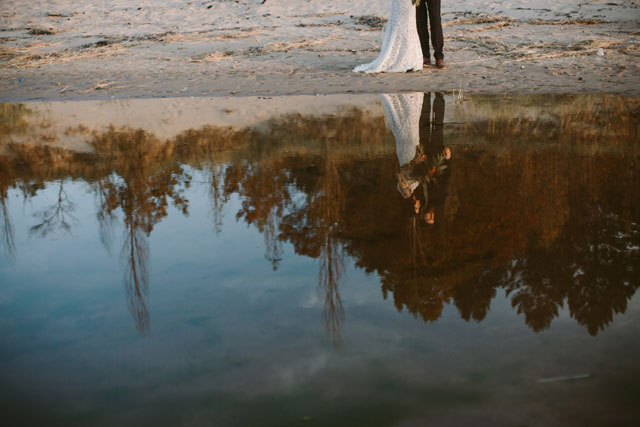 A styled bohemian elopement on the dunes at sunset by Megan Saul and Mignonette Bridal