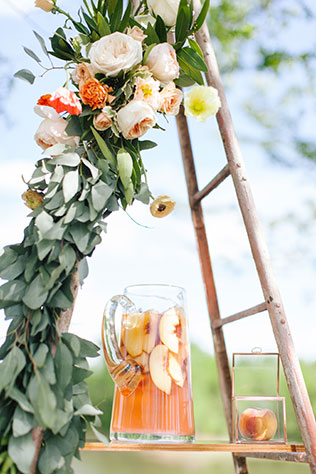 A charming and lighthearted sweet peach styled shoot by Melanie Foster Photography and Bliss Celebration + Design