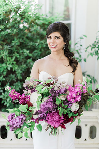 A modern jewel tone wedding inspiration shoot at an historical venue in Amherst with geometric and ombre details by Melanie Zacek Photography and Parsimony Inspired