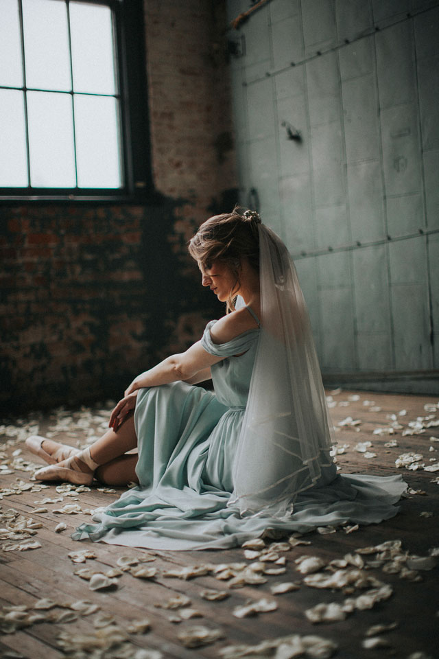 A ballet-themed veils en pointe wedding inspiration shoot with two bridal looks by N. Kristine Photography