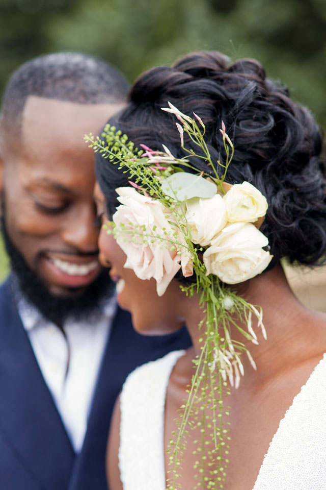 A quiet and intimate garden elopement inspiration shoot in Washington D.C. by Natarsha Wright Photography
