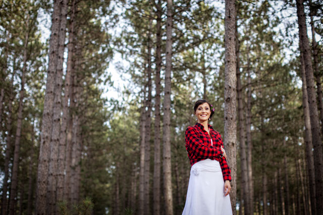A rustic and bohemian bridal inspiration shoot in the pine plantations of Northern Wisconsin | ON3photography: http://on3weddingphotography.com