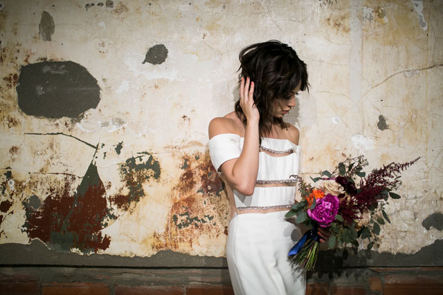 A colorful modern art wedding inspiration shoot in New York City | Priyanca Rao Photography: http://www.priyanca.com | Michelle Elaine Weddings: http://michelle-elaine.com