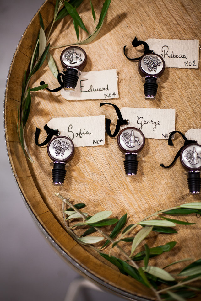 A modern foodie inspired styled shoot in elegant black and white at The Columbia Winery | Rebecca Anne Photography: http://www.RebeccaAnnePhotography.com | Jenny Ostenson Photography: http://www.jennyostensonphotography.com