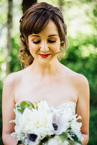 An elegant and ethereal elopement styled shoot in the woods of Washington | Rebecca Anne Photography: http://www.RebeccaAnnePhotography.com