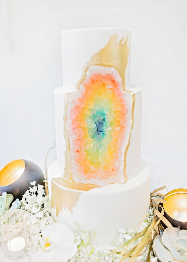 Just a Normal Wedding is a gorgeous rainbow-themed modern wedding styled shoot inspired by Pride Week by Sarah Casile Weddings