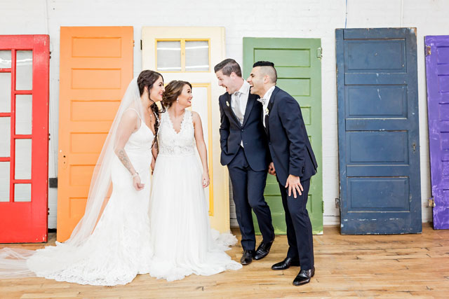 Just a Normal Wedding is a gorgeous rainbow-themed modern wedding styled shoot inspired by Pride Week by Sarah Casile Weddings