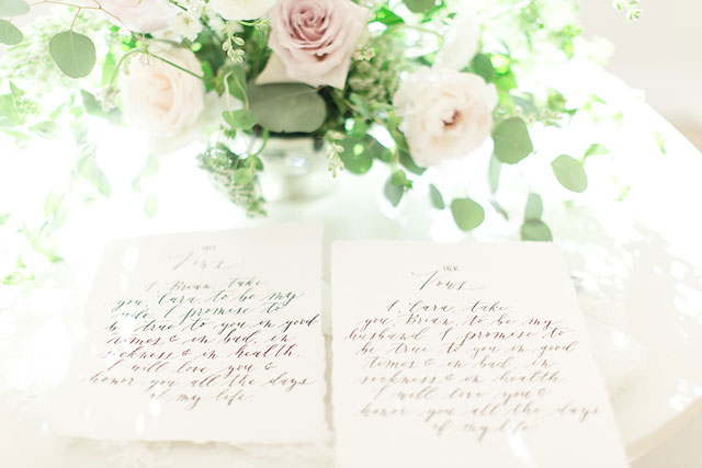 A classic yet whimsical white chapel wedding inspiration shoot with peonies and eucalyptus by Shauna Lynne Photography