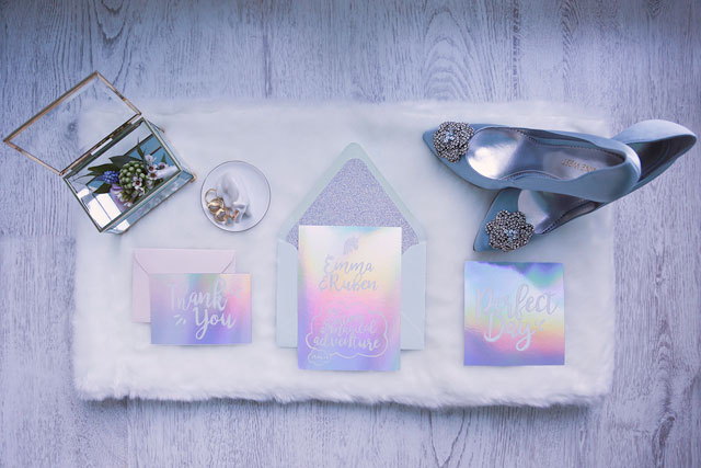 A whimsical styled unicorn elopement with a pastel rainbow palette and adorable desserts by Sisi Photo