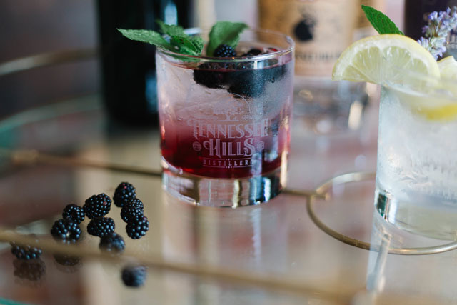 A distillery wedding styled shoot with local blackberries, custom cocktails and edgy vibe by Unbound Images