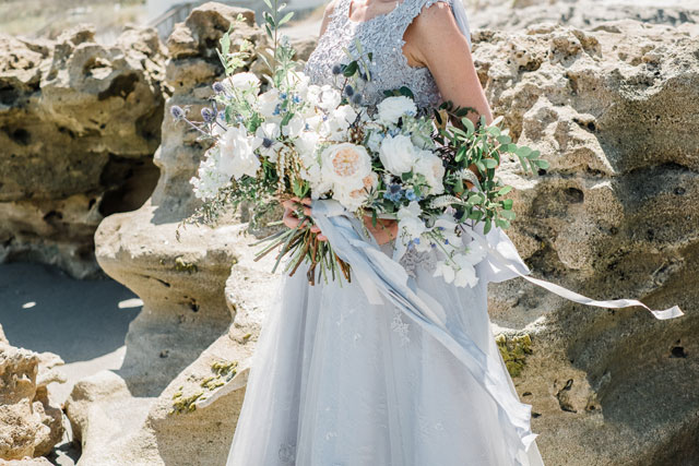 A stunning organic coastal wedding styled shoot inspired by the simple beauty of the sea by Vanessa Velez