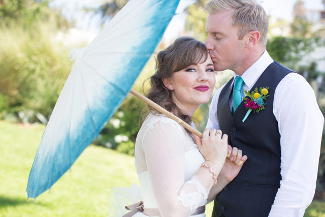 A whimsical and vibrant watercolor wonderland wedding styled shoot by Wheeland Photography