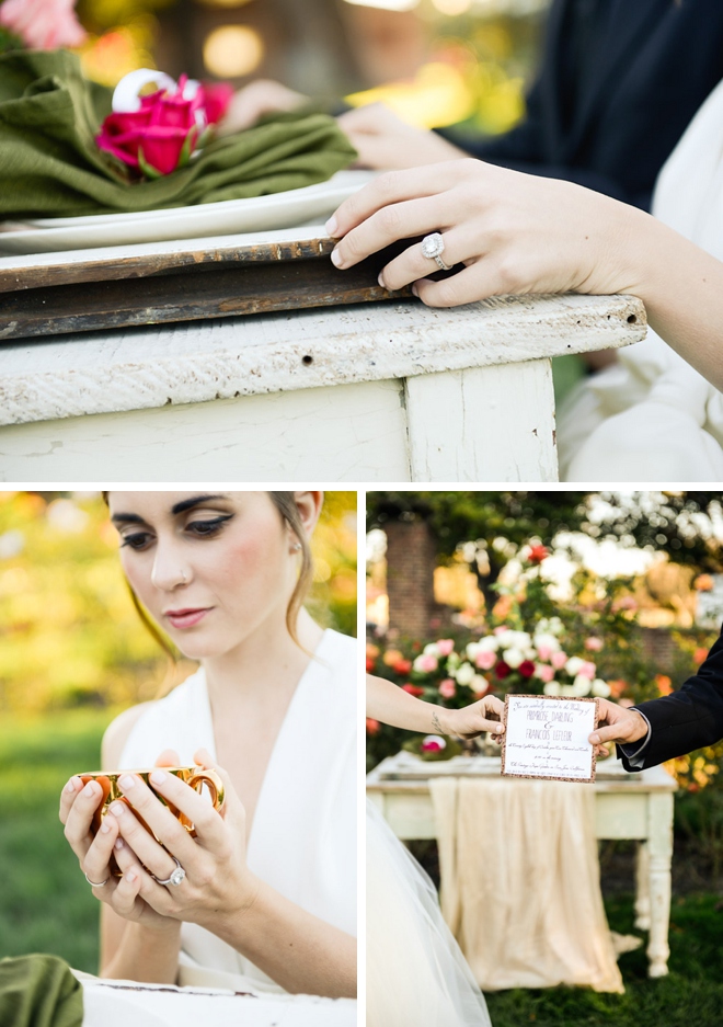 A rose garden themed inspiration shoot by Whittaker Portraits and #24KVendor Blue Daphne