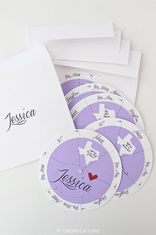 Custom Spinwheel Bridesmaid Cards | 5 Adorable Ways to Propose to Your Bridesmaids