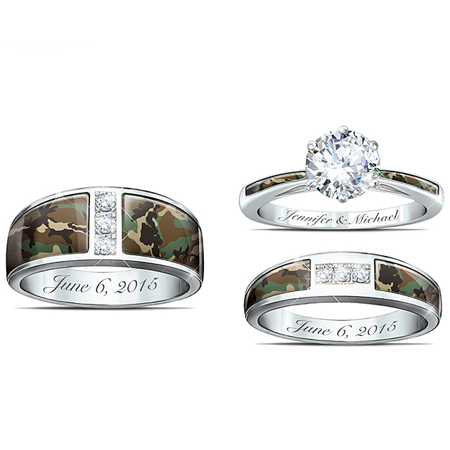 Personalized Wedding Rings from The Bradford Exchange