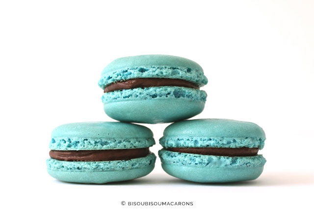 Chocolate Ganache French Macarons by BisouBisouMacarons on Etsy | The A to Z Guide to Planning an Etsy Wedding