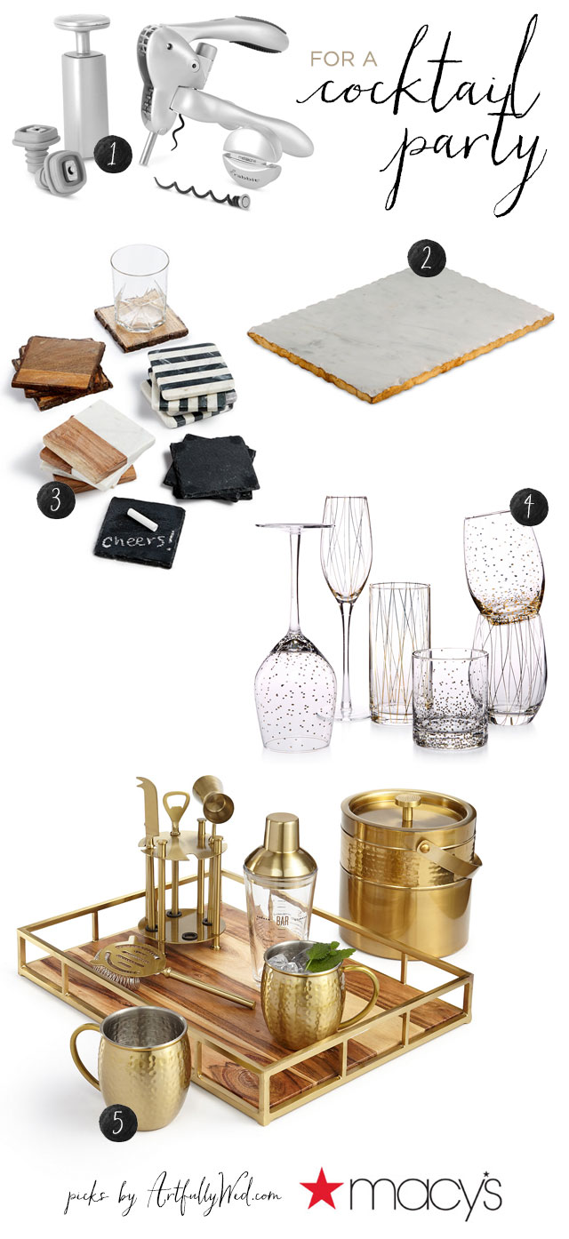 Sponsored: Register for these 10 essential entertaining gifts at Macy's wedding registry, and you’ll be ready to throw the best cocktail parties and host the sweetest brunches!