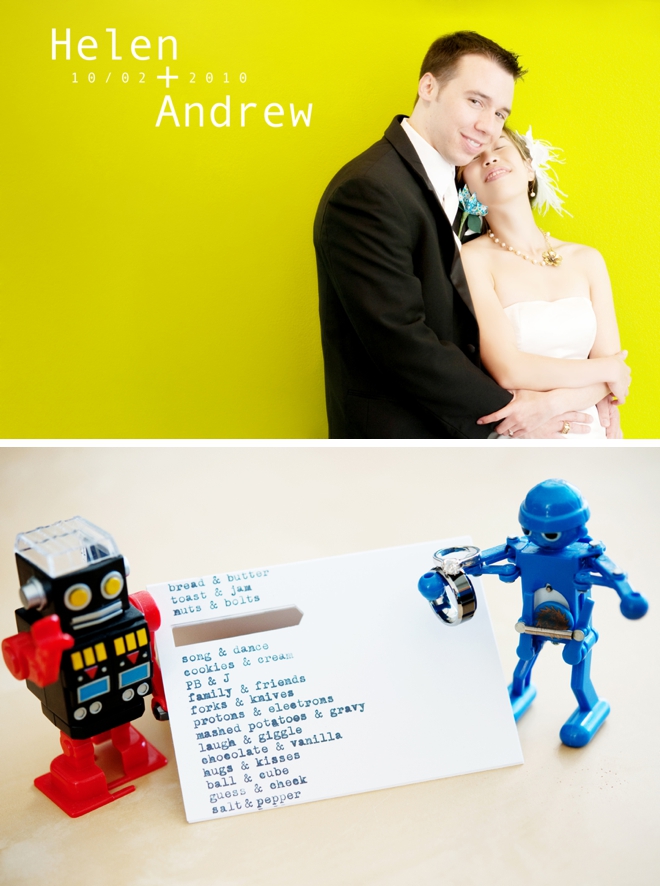 Crafty Robot Wedding by A Brilliant Photo