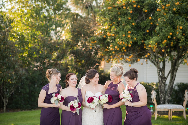 A beautiful winter plum and silver bayside wedding in Pensacola by Aislinn Kate Photography