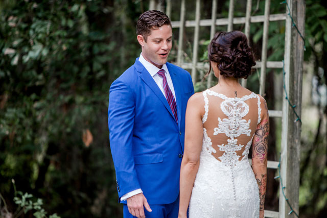 A gorgeous jewel toned garden wedding at an historic venue in Savannah by Alexis Sweet Photography and Britt Giltenan Events