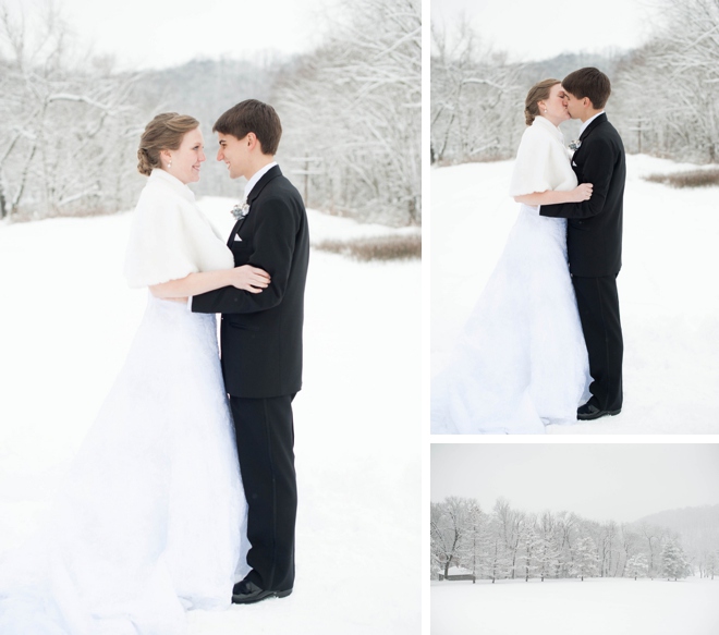 Snowy Winter Wedding by Alison Mish Photography on ArtfullyWed.com