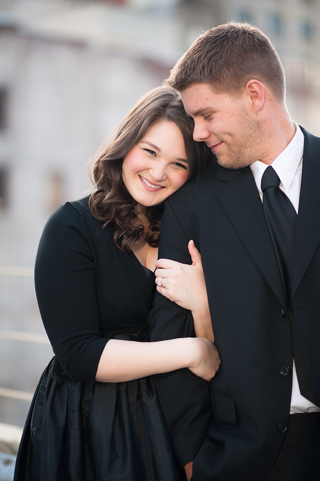 Downtown Pittsburgh Engagement by Alison Mish Photography