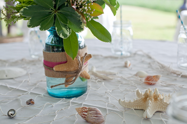 A creative DIY beach wedding with pops of aqua and fuchsia // photos by Amanda Manupella Photography: http://www.amandamanupella.com || see more on https://blog.nearlynewlywed.com