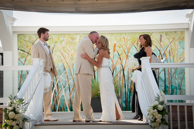A summer wedding overlooking the bay in Stone Harbor | AMC Photography Studios: http://www.amcphotographystudios.com