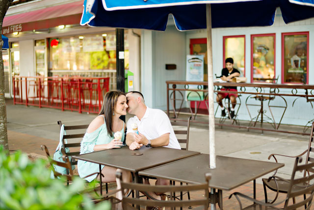 A summer engagement shoot in downtown Athens, GA | Andie Freeman Photography: http://www.TheAthensWeddingPhotographer.com