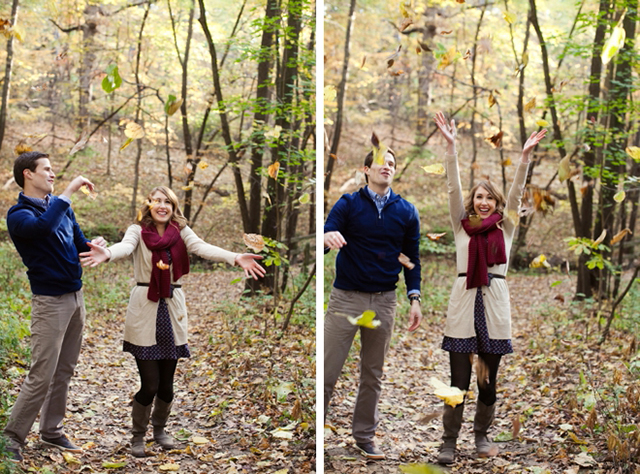 Autumn hiking engagement session by Artistrie Co. || see more on blog.nearlynewlywed.com