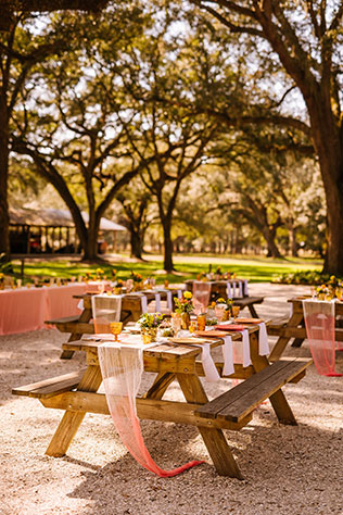 A Florida ranch wedding with gorgeous rustic details, a pink palette and smoke bombs by Ashlee Hamon Photography