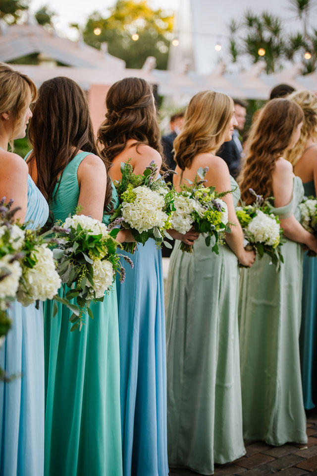 A sea inspired Greek wedding ceremony in St. Petersburg with a palette of blues and sea foam green by Ashlee Hamon Photography