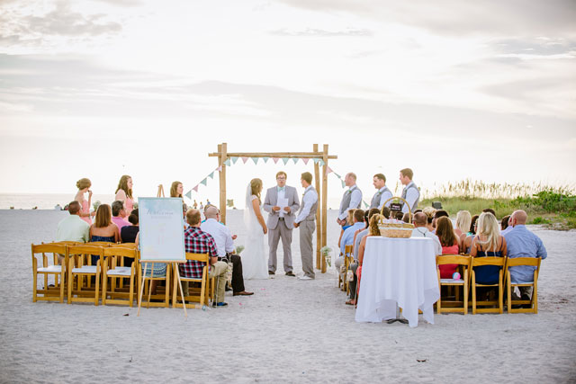 A whimsical destination wedding on St. Pete Beach in Florida with tons of nautical DIY details | Ashlee Hamon Photography: ashleehamon.com