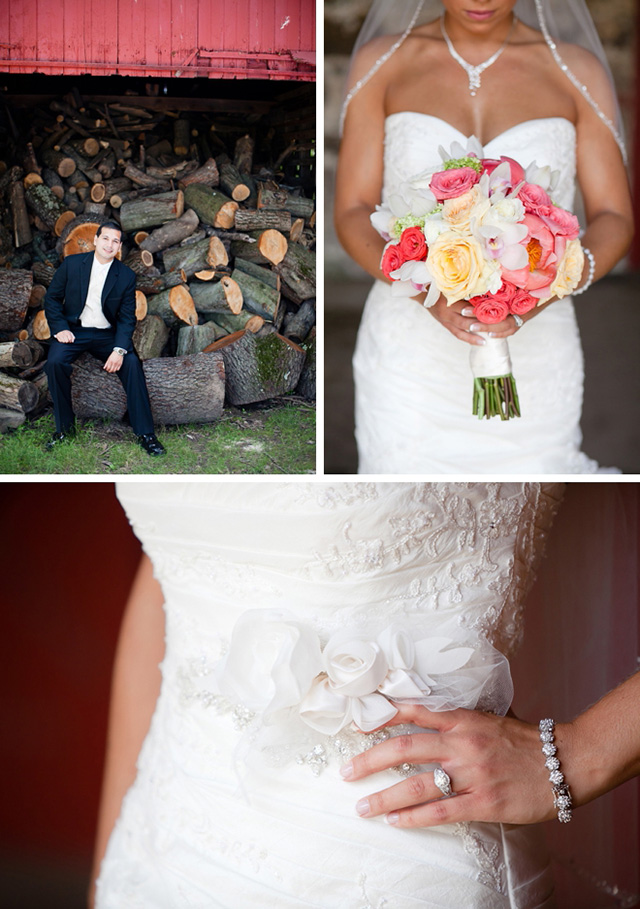 A stunning floral wedding in shades of green by Ashley Bartoletti Photography || see more on blog.nearlynewlywed.com