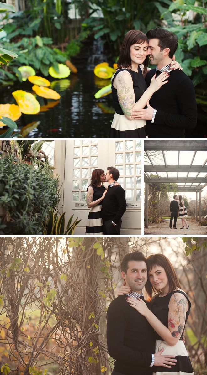 Garfield Park Conservatory Engagement Session by Ashley Biess Photography on ArtfullyWed.com