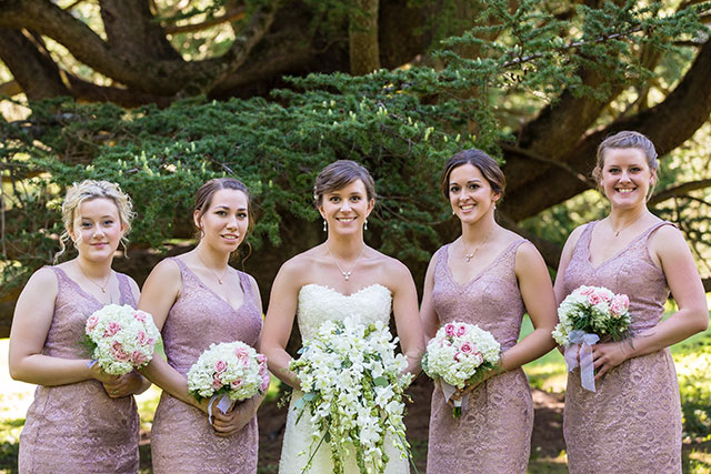 A sweet arboretum wedding in Pennsylvania with orchids and a mountain climbing themed wedding cake | Ashley Gerrity Photography: http://www.ashleygerrityphotography.com