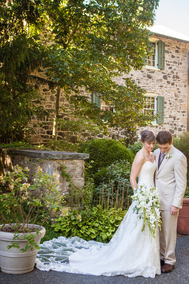 A sweet arboretum wedding in Pennsylvania with orchids and a mountain climbing themed wedding cake | Ashley Gerrity Photography: http://www.ashleygerrityphotography.com