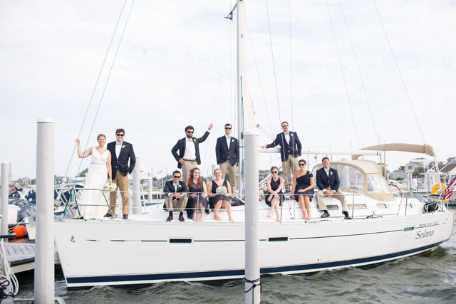 A preppy yacht club wedding with a fresh palette of navy and lime by Ashley Mac Photographs and Bogath Weddings & Events