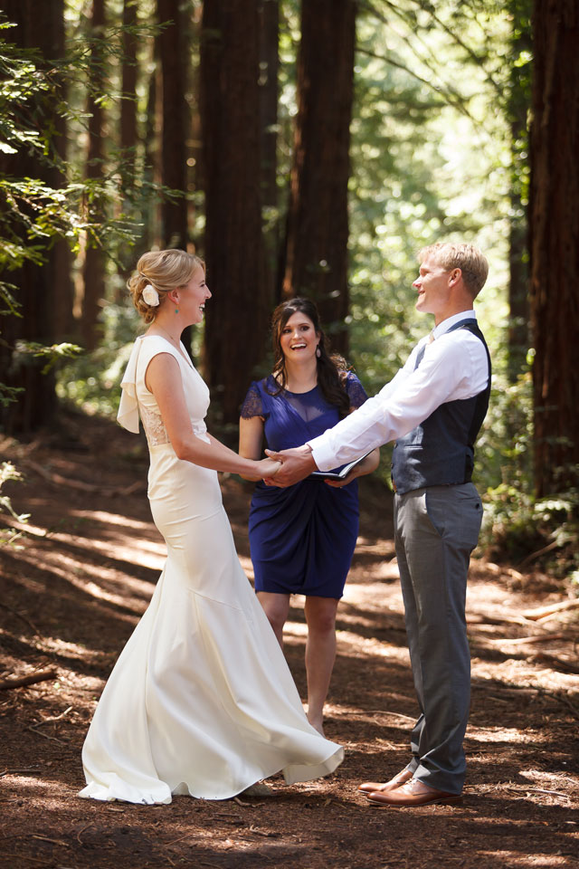 An intimate California redwoods wedding in Tilden Park followed by a reception at the Brazilian Room // photos by Bergreen Photography: http://www.bergreenphotography.com || see more on https://blog.nearlynewlywed.com