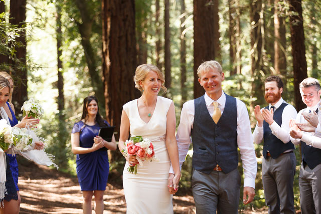 An intimate California redwoods wedding in Tilden Park followed by a reception at the Brazilian Room // photos by Bergreen Photography: http://www.bergreenphotography.com || see more on https://blog.nearlynewlywed.com