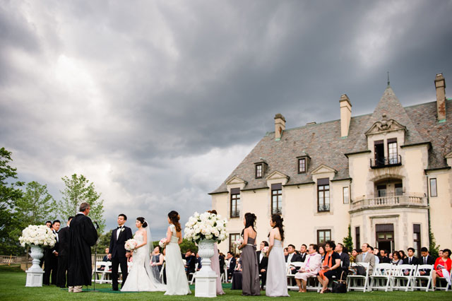 A grand and romantic spring wedding at Oheka Castle in New York | Brian Hatton Photography: http://www.brianhattonweddings.com